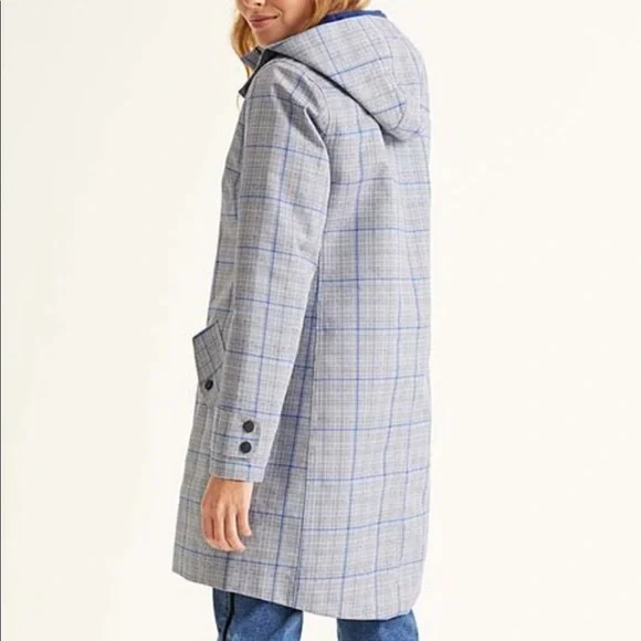 Boden Gray Check Suki Rain Coat - Picture 3 of 13